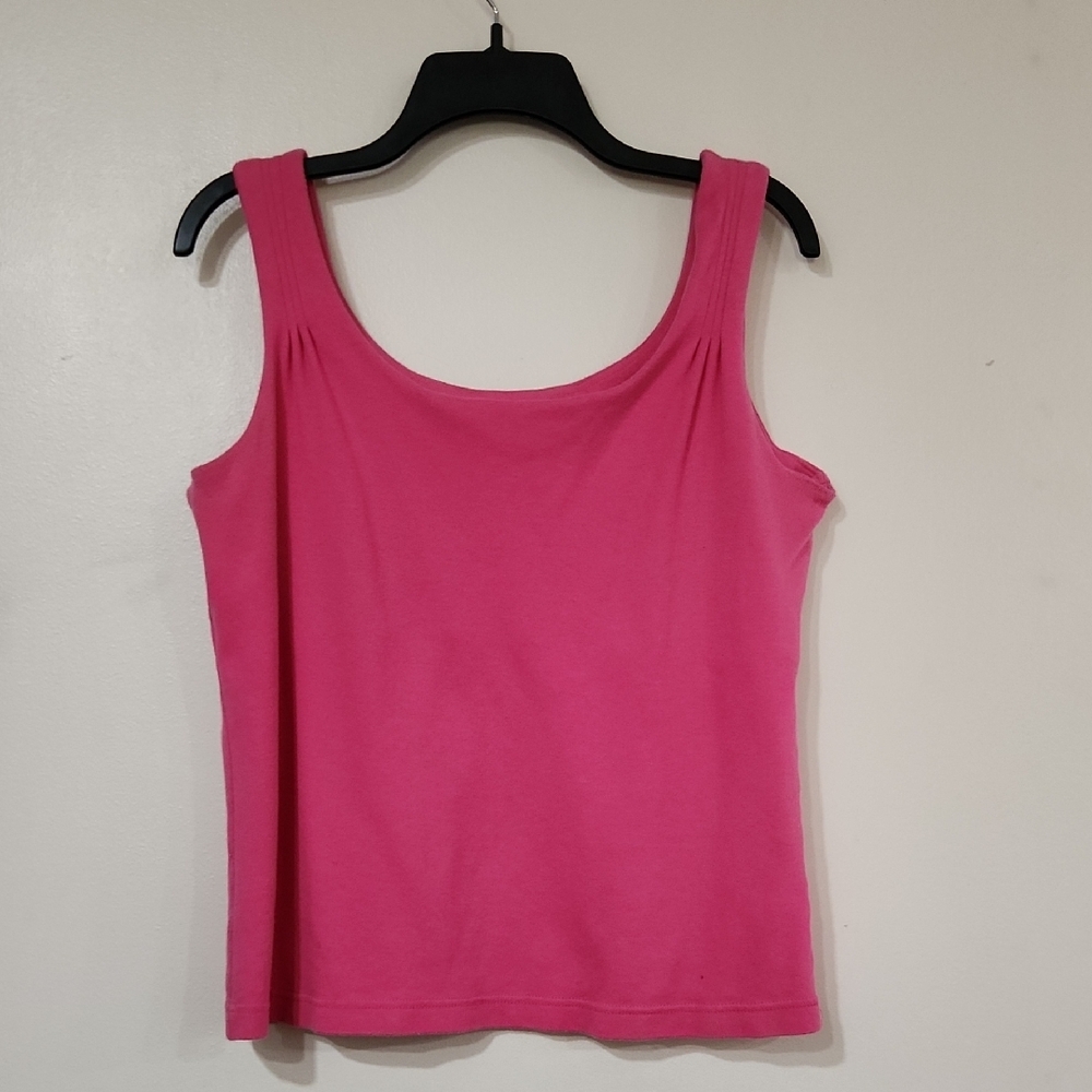 Christopher & Banks Fitted Pink Tank Top